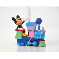 Mickey Mouse in train Christmas Ornament